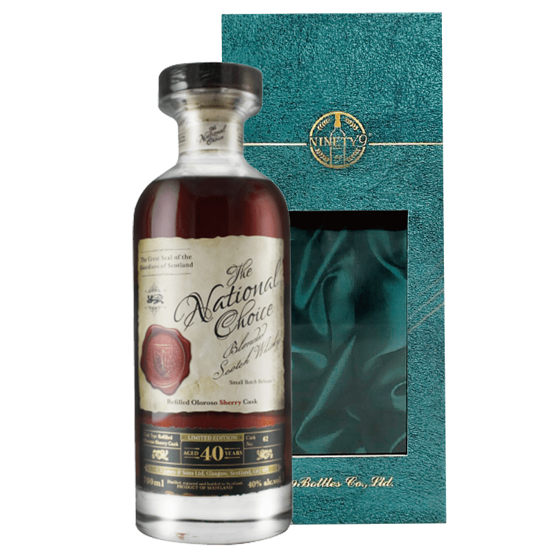 蘇格蘭威倫堡THE NATIONAL CHOICE 40年雪莉桶調和威士忌 40% 蘇格蘭威倫堡THE NATIONAL CHOICE 40年雪莉桶調和威士忌 40%