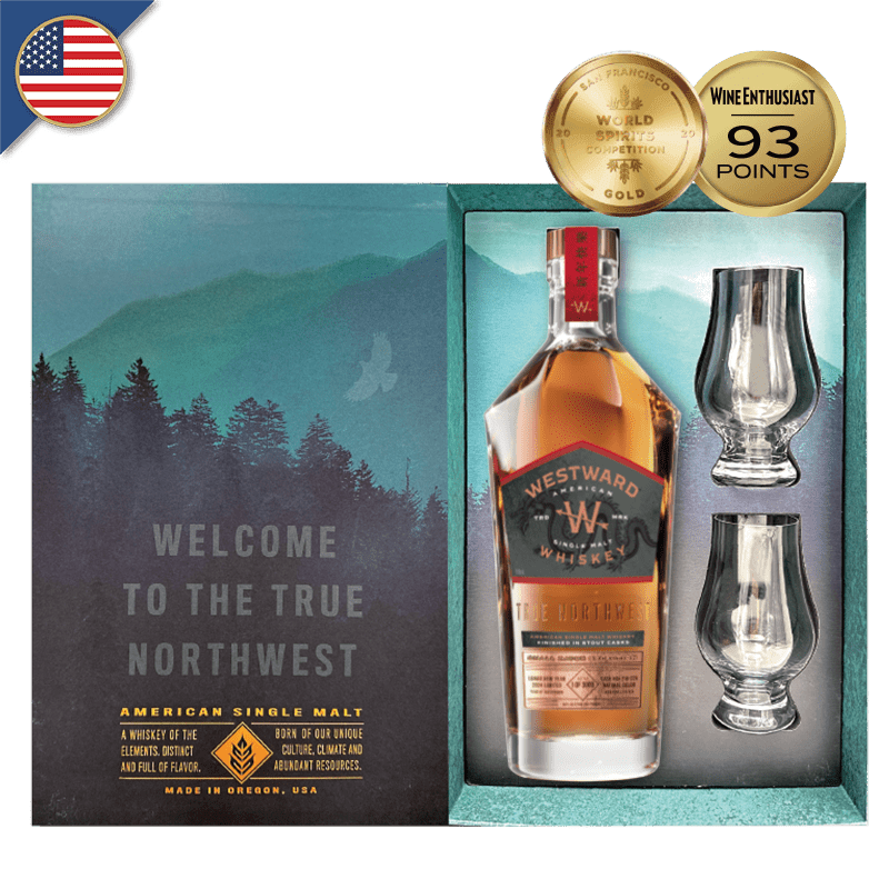 美國威蓋堡WESTWARD WHISKEY 單一麥芽威士忌黑啤酒桶 2024龍年限量版 46% 單瓶加2入威杯錦盒 美國威蓋堡WESTWARD WHISKEY 單一麥芽威士忌黑啤酒桶 2024龍年限量版 46% 單瓶加2入威杯錦盒