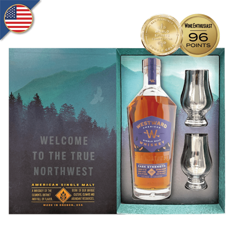 AMERICAN WESTWARD SINGLE MALT CASK STRENGTH 62.5% BOX AMERICAN WESTWARD SINGLE MALT CASK STRENGTH 62.5% BOX