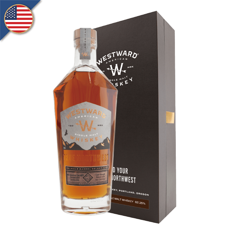 美國威蓋堡WESTWARD WHISKEY 2016單一桶單一麥芽威士忌原味桶原酒錦盒 62.25%