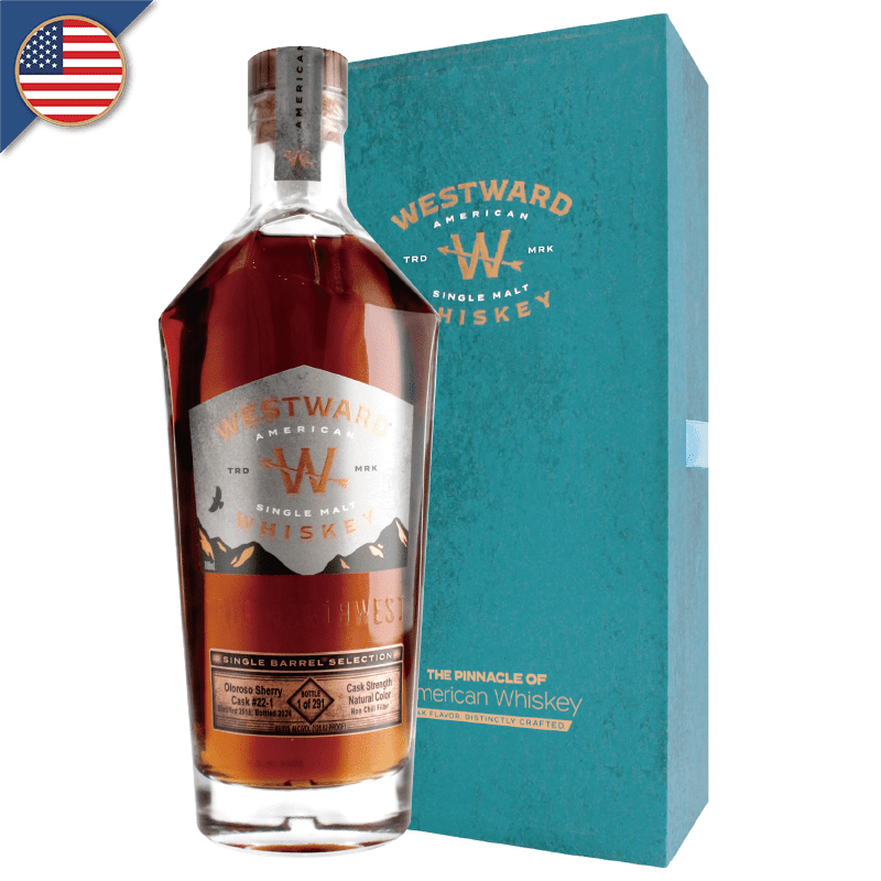 AMERICAN WESTWARD SINGLE MALT WHISKEY OLOROSO SHERRY CASK #22-1 2018 63.31%