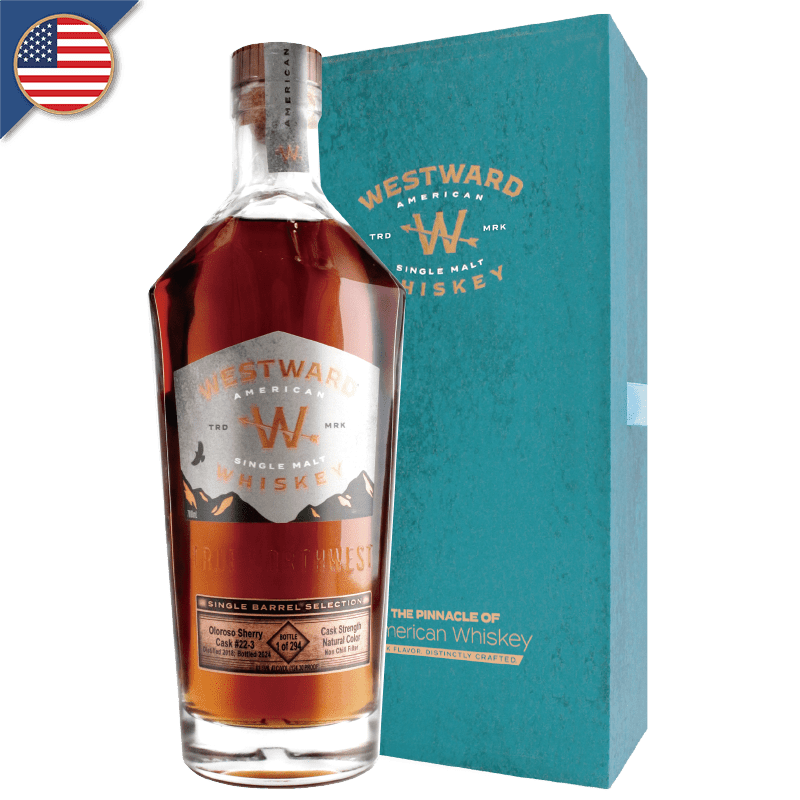 美國威蓋堡WESTWARD WHISKEY 2018單一桶單一麥芽威士忌OLOROSO雪莉桶原酒#22-3 62.15%