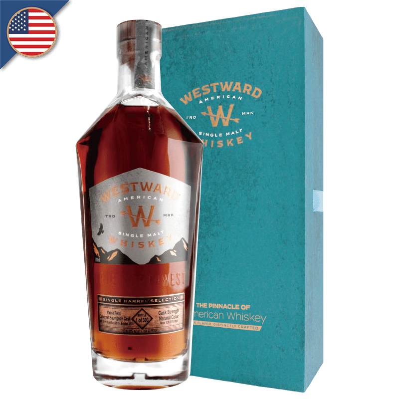 美國威蓋堡WESTWARD WHISKEY 2019單一桶單一麥芽威士忌澳洲卡本內蘇維翁紅酒桶原酒#VF-22-1 62.21%